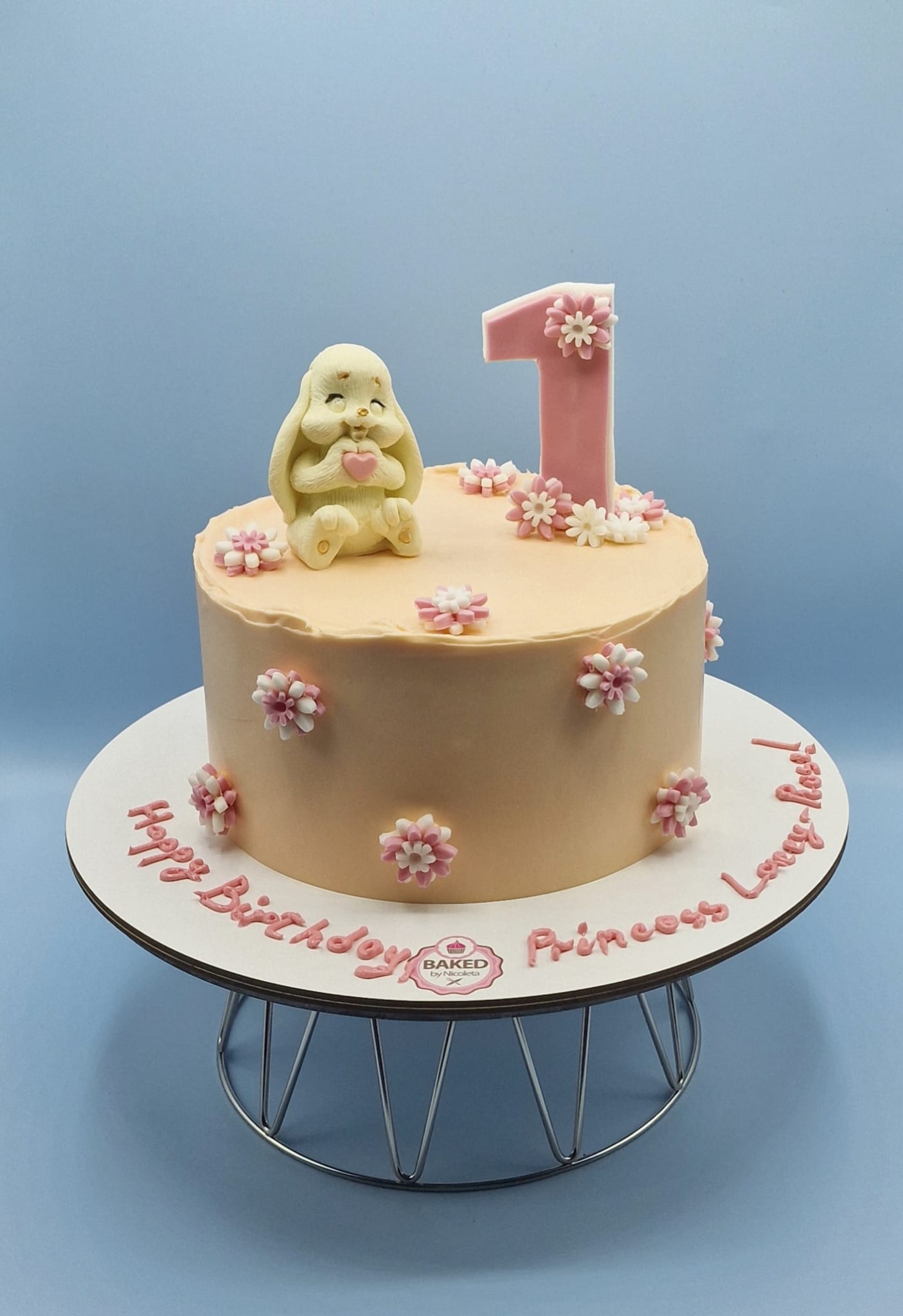 Bespoke custom celebration cake for Girls & Fairytales handcrafted by Nicoleta